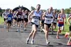The start of the Tyne Bridge Harriers Exhibition Park 5k, Newcastle.